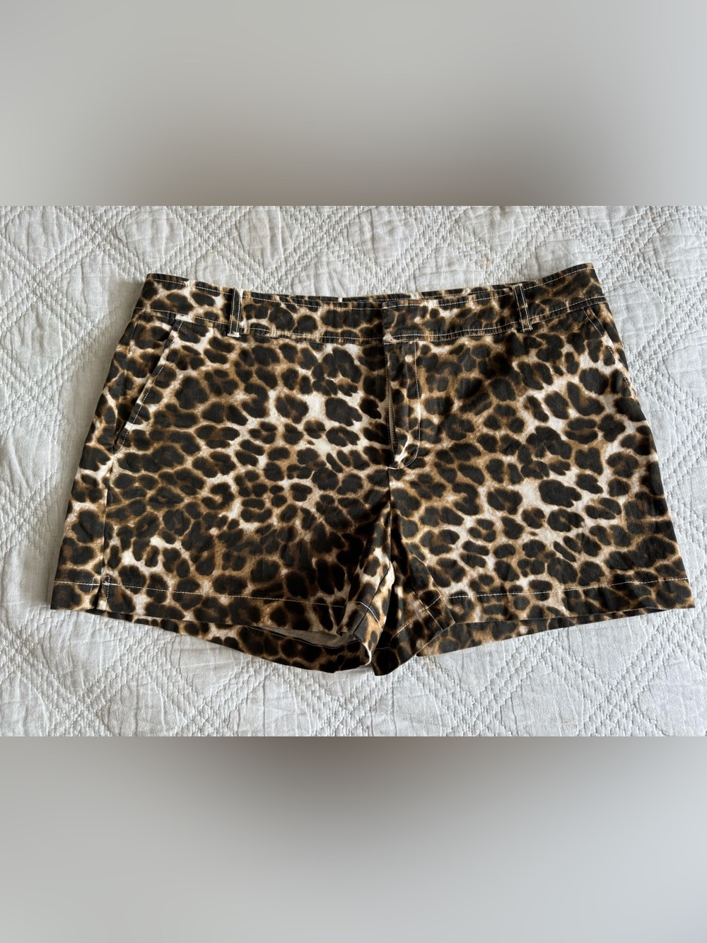 New York & Company Leopard Shorts 14